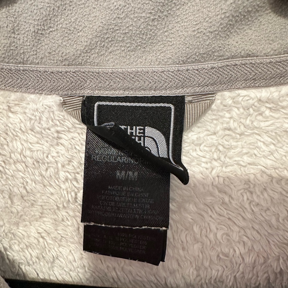White The North Face Osito Fleece Zip Up Jacket - Picture 4 of 4